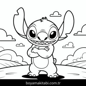 Lilo & Stitch boyama sayfası – eğitici aktivite, yaratıcılık