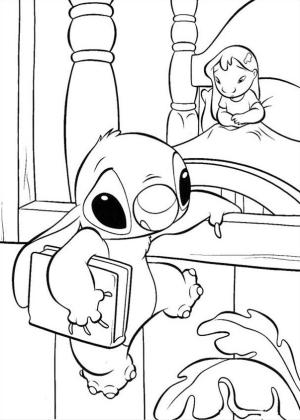 Lilo & Stitch boyama sayfası,  coloring page, Stitch And Lilo Are Sad, 