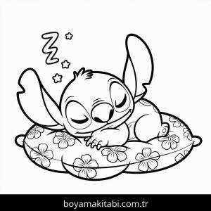 Lilo & Stitch boyama sayfası – boyama etkinliği, çocuk aktivitesi