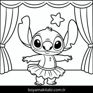 Lilo & Stitch boyama sayfası – boyama etkinliği, çocuk aktivitesi