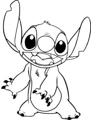 Lilo & Stitch boyama sayfası,  coloring page, Gülümseyen Dikiş, 