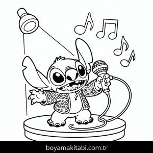Lilo & Stitch boyama sayfası – okul öncesi, evde etkinlik