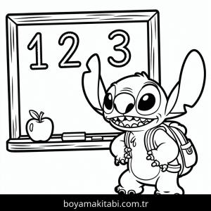 Lilo & Stitch boyama sayfası – kolay boyama, eğitici aktivite