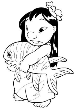 Lilo & Stitch boyama sayfası,  coloring page, çok Güzel, 