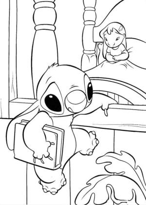 Lilo & Stitch boyama sayfası,  coloring page, üzgün Dikiş, 