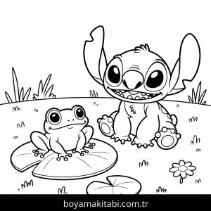 Lilo & Stitch boyama sayfası – boyama çalışması, yaratıcılığı geliştirir