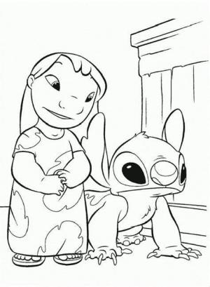 Lilo ve Dikiş boyama sayfası,  coloring page, Lilo ve Dikiş’i Yazdır, 