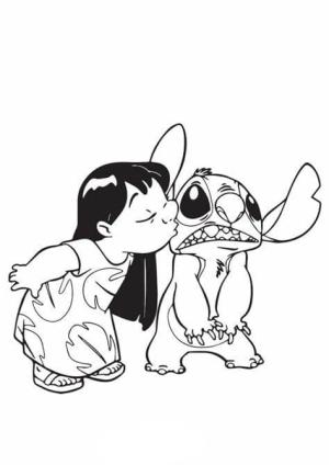 Lilo ve Dikiş boyama sayfası,  coloring page, Lilo ve Dikiş Anahat, 