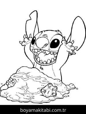 Lilo ve Stitch boyama sayfası – ücretsiz yazdır, boyama etkinliği