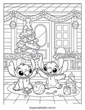 Lilo ve Stitch boyama sayfası – ücretsiz yazdır, boyama etkinliği