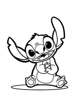 Lilo ve Stitch boyama sayfası,  coloring page, Şirin Stitch, 