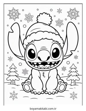 Lilo ve Stitch boyama sayfası – el becerilerini geliştirir, boyama çalışması