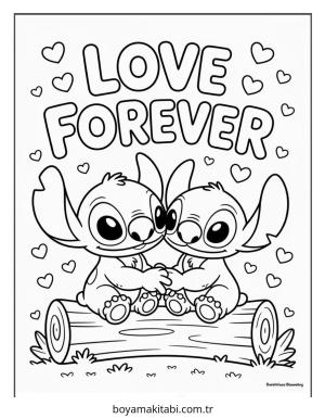 Lilo ve Stitch boyama sayfası – kolay boyama, eğitici aktivite