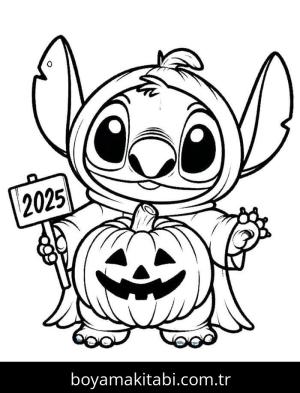 Lilo ve Stitch boyama sayfası – kolay boyama, eğitici aktivite