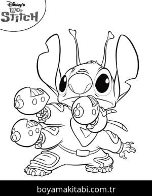 Lilo ve Stitch boyama sayfası – yaratıcılık, eğlenceli etkinlik