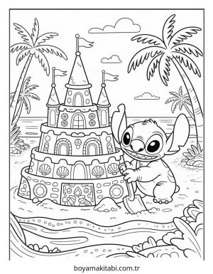 Lilo ve Stitch boyama sayfası – yaratıcılık, eğlenceli etkinlik