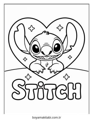 Lilo ve Stitch boyama sayfası – PDF indir, sevimli karakter