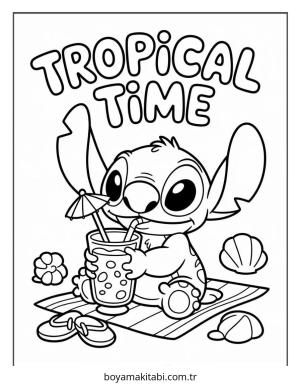 Lilo ve Stitch boyama sayfası – eğitici aktivite, yaratıcılık