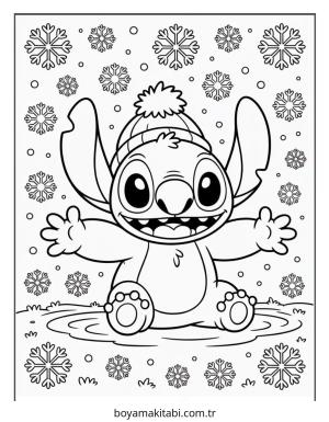 Lilo ve Stitch boyama sayfası – boyama etkinliği, çocuk aktivitesi