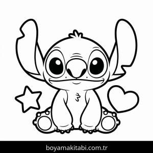 Lilo boyama sayfası – boyama etkinliği, çocuk aktivitesi