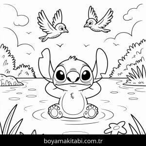 Lilo boyama sayfası – kolay boyama, eğitici aktivite