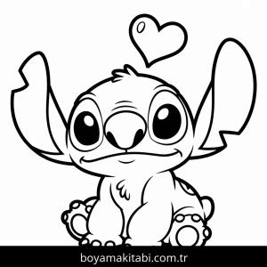 Lilo boyama sayfası – çizgi film temalı, basit çizim