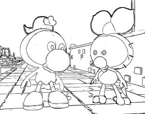 Limon ile Zeytin boyama sayfası,  coloring page, Limon ile Zeytin görsel baskısı, 