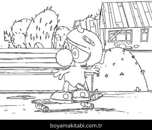 Limon ile Zeytin boyama sayfası – çocuk aktivitesi, PDF indir