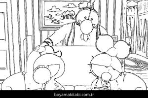 Limon ile Zeytin boyama sayfası – kolay boyama, eğitici aktivite