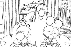 Limon ile Zeytin boyama sayfası,  coloring page, Limon ile Zeytin görseli yazdırılabilir, 