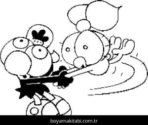 Limon ile Zeytin boyama sayfası – evde etkinlik, ücretsiz yazdır