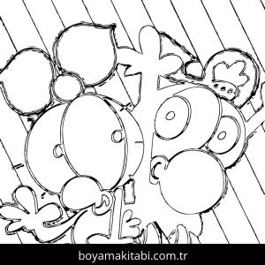 Limon ile Zeytin boyama sayfası – ücretsiz yazdır, boyama etkinliği