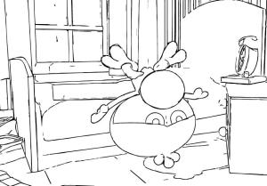 Limon ile Zeytin boyama sayfası,  coloring page, Limon ile Zeytin anahat, 