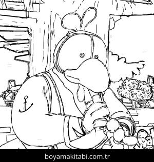 Limon ile Zeytin boyama sayfası – el becerilerini geliştirir, boyama çalışması