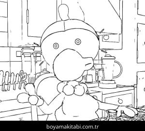 Limon ile Zeytin boyama sayfası – eğitici aktivite, yaratıcılık