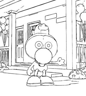 Limon ile Zeytin boyama sayfası,  coloring page, Limon ile Zeytin görseli ücretsiz yazdırılabilir, 