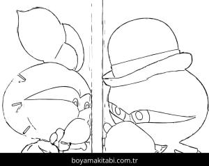 Limon ile Zeytin boyama sayfası – yaratıcılığı geliştirir, keyifli zaman