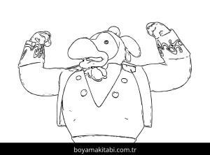 Limon ile Zeytin boyama sayfası – PDF indir, sevimli karakter