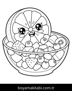 Limon boyama sayfası – okul öncesi, evde etkinlik