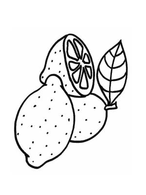 Limon boyama sayfası,  coloring page, Limon 2, 