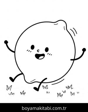 Limon boyama sayfası – yaratıcılık, eğlenceli etkinlik