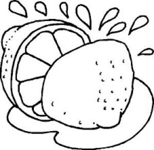 Limon boyama sayfası,  coloring page, Limon 1, 