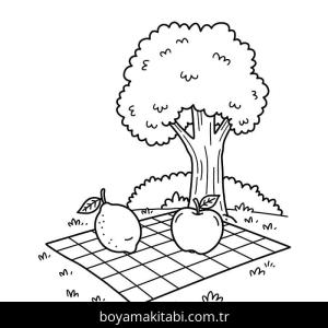 Limon boyama sayfası – el becerilerini geliştirir, boyama çalışması