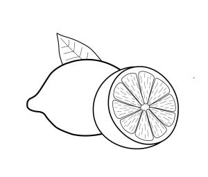 Limon boyama sayfası,  coloring page, Temel Limon, 