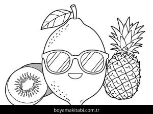 Limon boyama sayfası – PDF indir, sevimli karakter