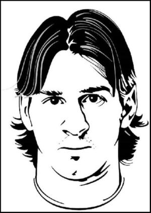 Lionel Messi boyama sayfası,  coloring page, Soğuk Lionel Messi, 