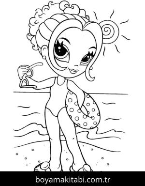 Lisa Frank boyama sayfası – boyama çalışması, yaratıcılığı geliştirir