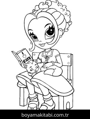 Lisa Frank boyama sayfası – keyifli zaman, renkli çizimler