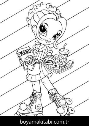 Lisa Frank boyama sayfası – boyama etkinliği, çocuk aktivitesi