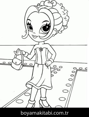 Lisa Frank boyama sayfası – keyifli zaman, renkli çizimler